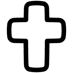 Christian Cross 1 Icon from Plump Line Set