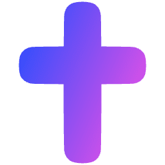 Christian Cross 2 Icon from Plump Gradient Set