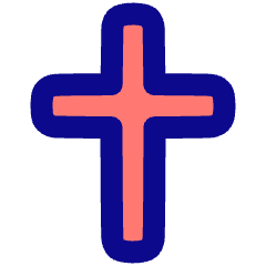 Christian Cross 2 Icon from Plump Pop Set