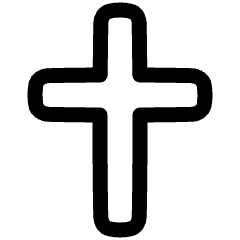 Christian Cross 2 Icon from Plump Line Set