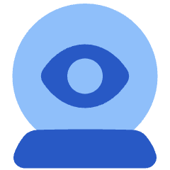Fortune Telling Sphere Icon from Plump Flat Set