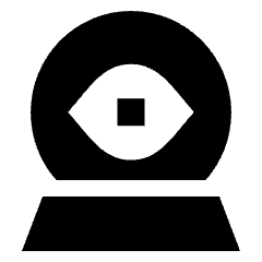 Fortune Telling Sphere Icon from Sharp Solid Set