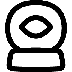 Fortune Telling Sphere Icon from Flex Line Set