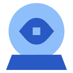Fortune Telling Sphere Icon from Sharp Flat Set