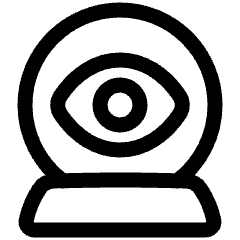 Fortune Telling Sphere Icon from Plump Line Set