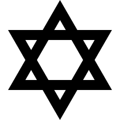 Hexagram Icon from Sharp Line Set