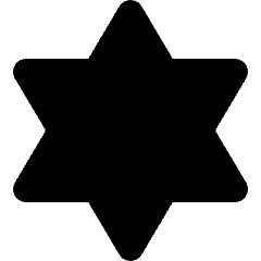 Hexagram Icon from Micro Solid Set