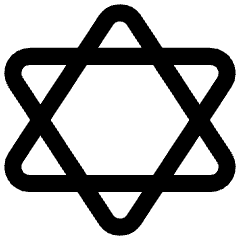 Hexagram Icon from Flex Line Set