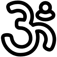 Hinduism Icon from Plump Line Set