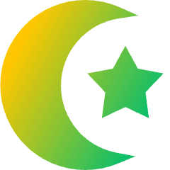 Islam Icon from Sharp Gradient Set