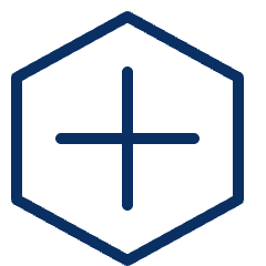 Add Hexagon 1 Icon from Cyber Line Set