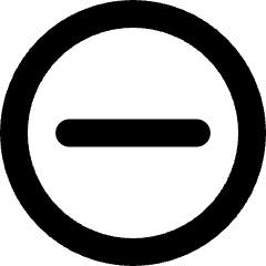 Subtract Circle Alternate Icon from Ultimate Bold Set