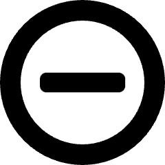 Subtract Circle Bold Alternate Icon from Ultimate Bold Set