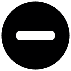 Subtract Circle Bold Icon from Ultimate Bold Set