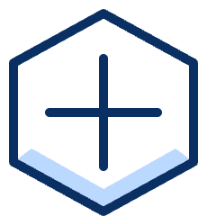 Add Hexagon 1 Icon from Cyber Duotone Set