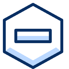 Subtract Hexagon 2 Icon from Cyber Duotone Set