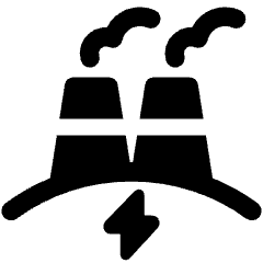 Factory Geothermal Power Plant 1 Icon from Ultimate Bold Set