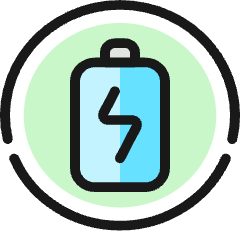 Renewable Energy Battery Charge 1 Icon from Ultimate Colors Set
