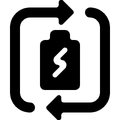Renewable Energy Battery Charge Icon from Ultimate Bold Set