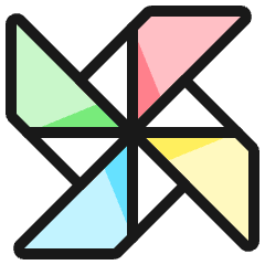 Renewable Energy Paper Turbine Icon from Ultimate Colors Set