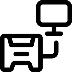 Renewable Energy Solar Monitor Icon from Ultimate Regular Set