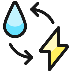 Renewable Energy Water Power Icon from Ultimate Colors Set