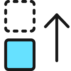 Reorder Up Icon from Ultimate Colors Set