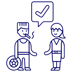 Mechanic Inspector Ok All Correct Illustration from UX Line Set