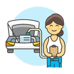 Mechanic Fixing Car 5 Illustration from UX Colors Set