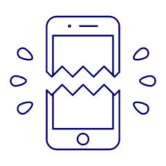 Broken Phone 1 Illustration from UX Line Set