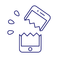 Broken Phone 2 Illustration from UX Line Set