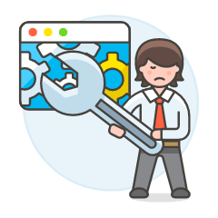Program Fixing 1 Illustration from UX Colors Set