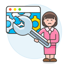 Program Fixing 4 Illustration from UX Colors Set