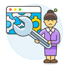 Program Fixing 5 Illustration from UX Colors Set