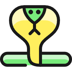 Reptile Cobra Icon from Ultimate Colors Set