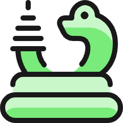 Reptile Rattlesnake Icon from Ultimate Colors Set