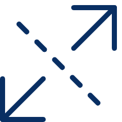 Expand Diagonal 3 Icon from Cyber Line Set