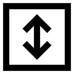 Fit Height Icon from Sharp Line Set