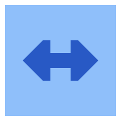 Fit Width Icon from Sharp Flat Set
