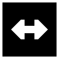 Fit Width Icon from Sharp Solid Set