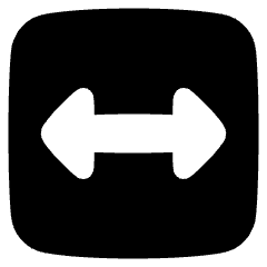 Fit Width Icon from Plump Solid Set