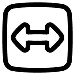 Fit Width Icon from Plump Line Set