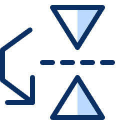 Flip Down 2 Icon from Cyber Duotone Set