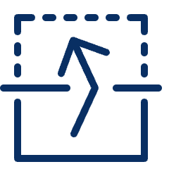 Flip UP 1 Icon from Cyber Line Set