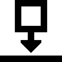 Move Down Icon from Sharp Remix Set