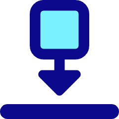 Move Down Icon from Core Pop Set