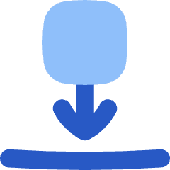Move Down Icon from Flex Flat Set