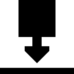 Move Down Icon from Sharp Solid Set