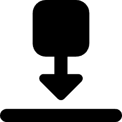 Move Down Icon from Core Solid Set