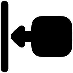 Move Left Icon from Plump Solid Set